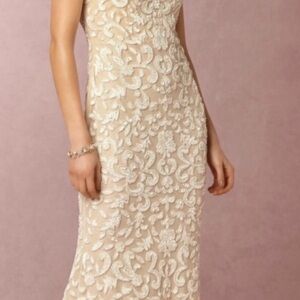 BHLDN Anthropologie beaded wedding dress never altered